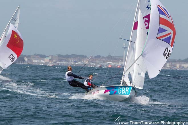 MILLS Hannah, CLARK Saskia (GBR) - London 2012 Olympic Sailing Competition © Thom Touw http://www.thomtouw.com